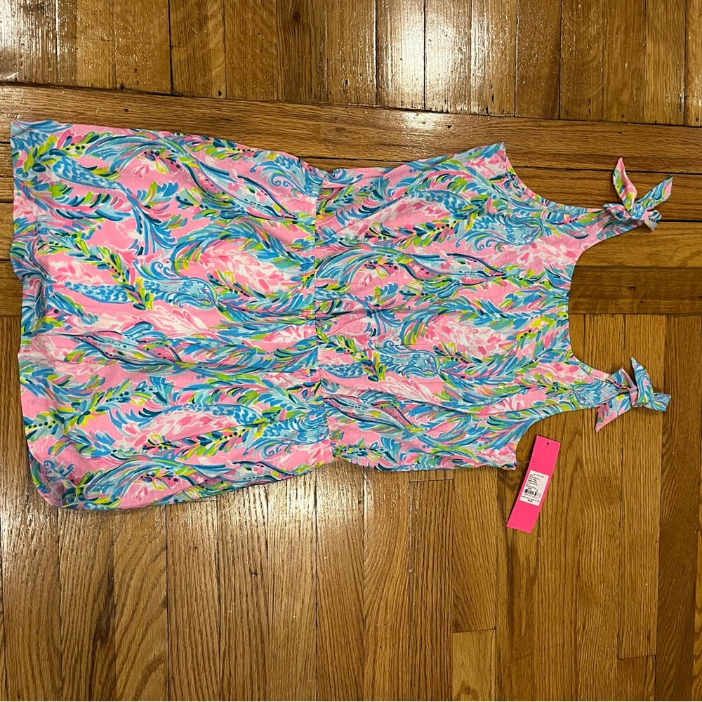 Lilly Pulitzer Pink and Blue Sleeveless Dress